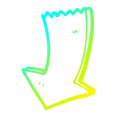 soğuk degrade çizgi çizim karikatür işaret ok