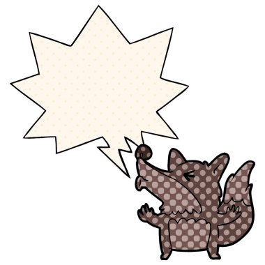 çizgi roman bo karikatür halloween uluman ve konuşma balonu