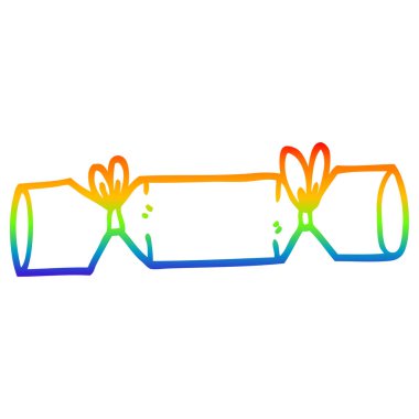 gökkuşağı gradyan çizgi çizim karikatür kraker