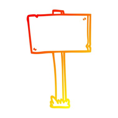 sıcak degrade çizgi çizim karikatür işareti sonrası