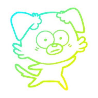 soğuk degrade çizgi çizim sinir köpek karikatür