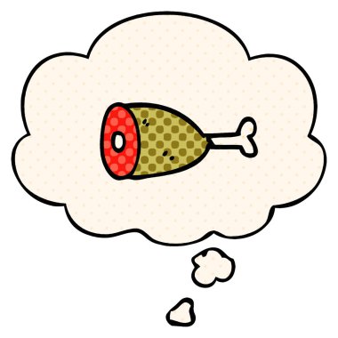 çizgi film et ve çizgi roman tarzında düşünce balonu