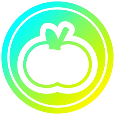 soğuk degrade spektrumda organik elma dairesel