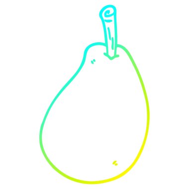 soğuk degrade çizgi çizim karikatür taze armut