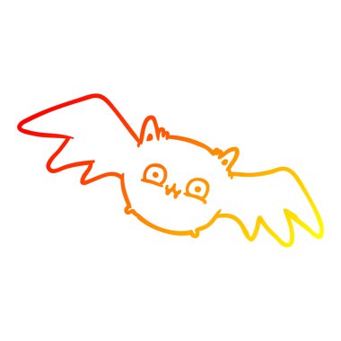 sıcak degrade çizgi çizim vampir halloween yarasa