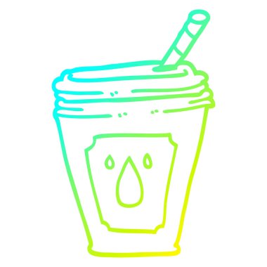 soğuk degrade çizgi çizim karikatür suyu bar içecek