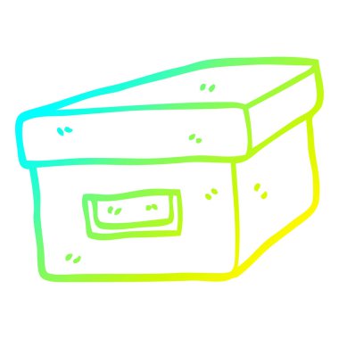 soğuk degrade çizgi çizim karikatür eski dosyalama kutusu