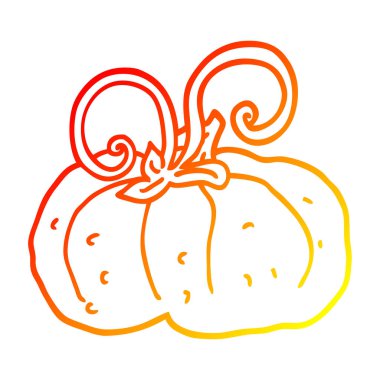 sıcak degrade çizgi çizim karikatür kış kabak