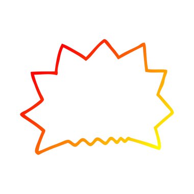 sıcak degrade çizgi çizim karikatür big bang patlama