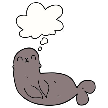 karikatür mühür ve düşünce balonu