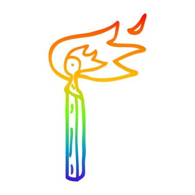 gökkuşağı degrade çizgi çizim karikatür aydınlatılmış maç