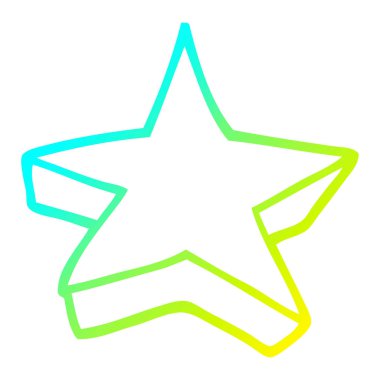 soğuk degrade çizgi çizim karikatür yıldız