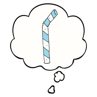 karikatür saman ve düşünce balonu