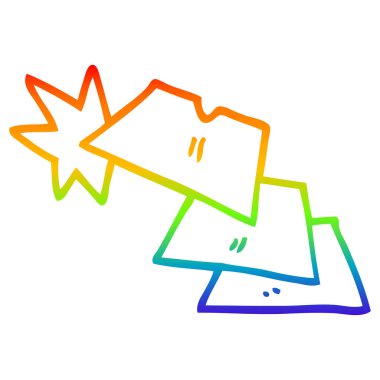 gökkuşağı gradyan çizgi çizim karikatür parlak jiletler