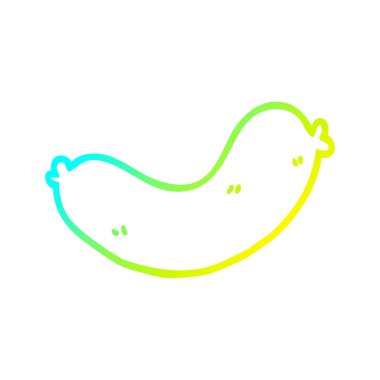 soğuk degrade çizgi çizim karikatür sosis