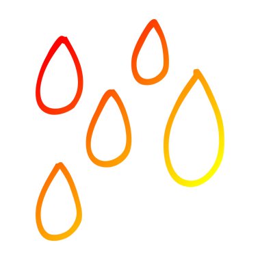 sıcak degrade çizgi çizim karikatür yeşil boya damlacıkları