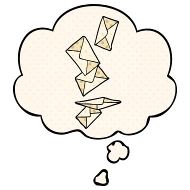 çizgi film harfleri ve çizgi roman tarzında düşünce balonu