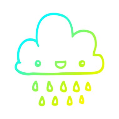 soğuk degrade çizgi çizim karikatür fırtına bulut