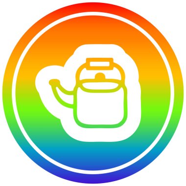 mutfak su ısıtıcısı dairesel gökkuşağı spektrum