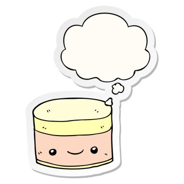 Katman 174 ve baskılı bir etiket olarak kabarcık düşünce