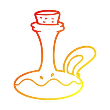 sıcak degrade çizgi çizim karikatür yağı