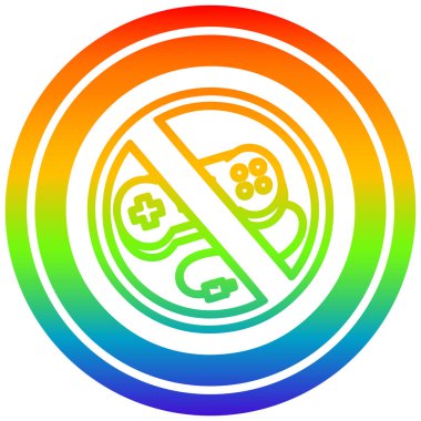 gökkuşağı spektrumunda oyun dairesel yok