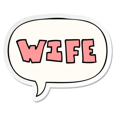 karikatür kelime ve konuşma kabarcık etiket