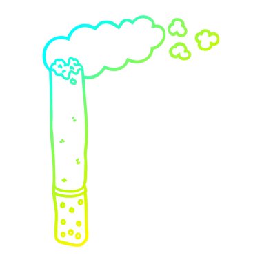 soğuk degrade çizgi çizim karikatür sigara