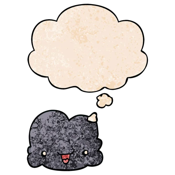 Chmura drobny ilustracja kreskówka malutki szczęśliwy tekstura — Wektor stockowy