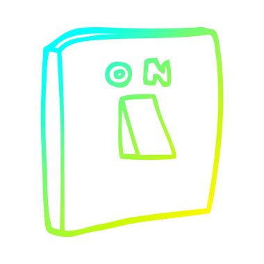 soğuk degrade çizgi anahtar üzerinde karikatür çizim 