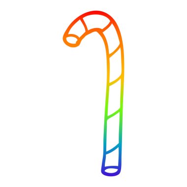 gökkuşağı degrade çizgi çizim karikatür şeker kamışı