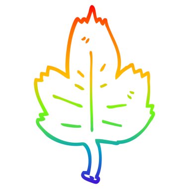 degrade çizgi gökkuşağı karikatür yaprak çizim