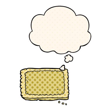 çizgi film bisküvi ve çizgi roman tarzında düşünce balonu