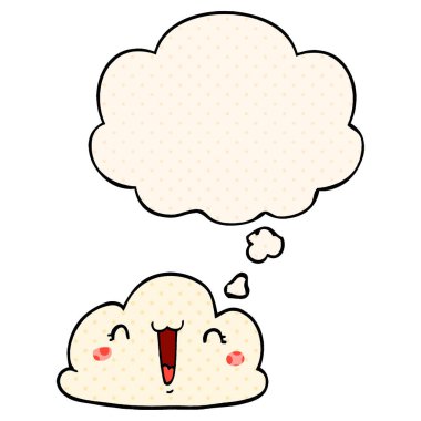 çizgi film bulutu ve çizgi roman tarzında düşünce balonu