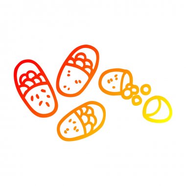 sıcak degrade çizgi çizim karikatür tablet