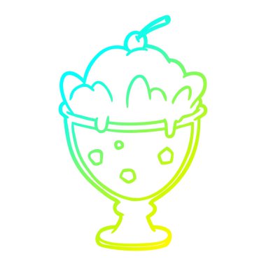 soğuk degrade çizgi çizim lezzetli tatlı