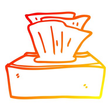 sıcak degrade çizgi dokuların karikatür kutusu çizim