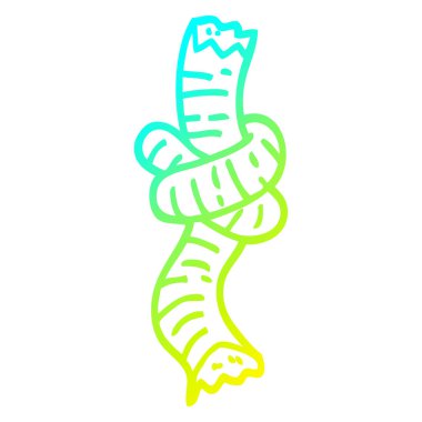 soğuk degrade çizgi çizim karikatür bağlı halat