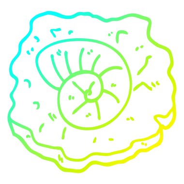 soğuk degrade çizgi çizim karikatür antik fosil