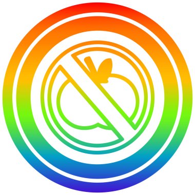 gökkuşağı spektrumunda hiçbir sağlıklı gıda dairesel