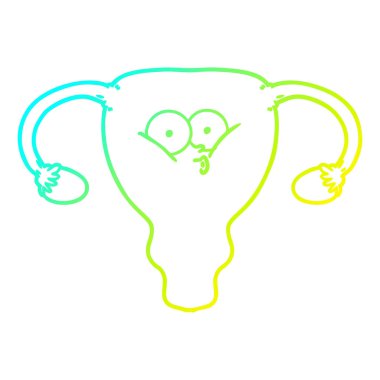 soğuk degrade çizgi çizim karikatür rahim