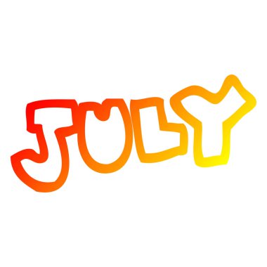 temmuz sıcak degrade çizgi çizim karikatür ay