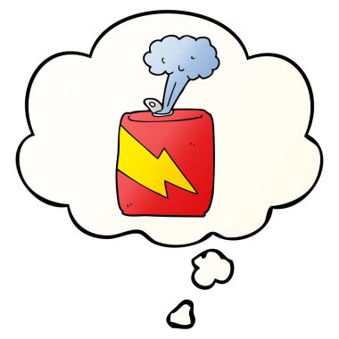 karikatür soda olabilir ve pürüzsüz degrade tarzında kabarcık düşündüm