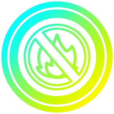 soğuk degrade spektrumda dairesel hiçbir alevler