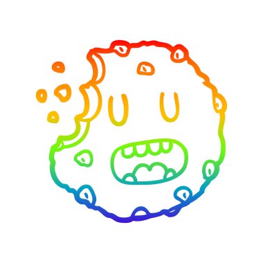 gökkuşağı degrade çizgi çizim Karikatür çerez