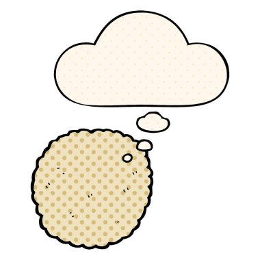 çizgi film bisküvi ve çizgi roman tarzında düşünce balonu