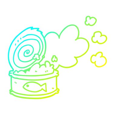 soğuk degrade çizgi çizim karikatür kokulu balık olabilir