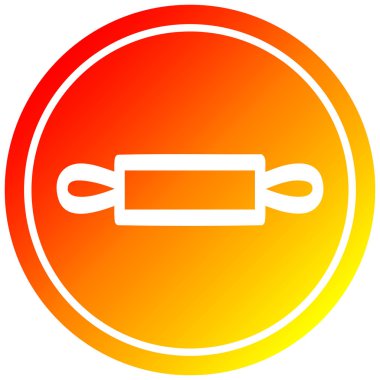 sıcak degrade spektrumda oklava dairesel