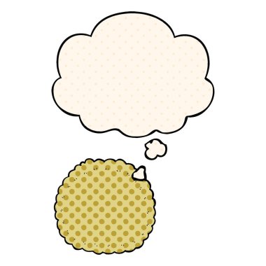 çizgi film bisküvi ve çizgi roman tarzında düşünce balonu