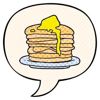 çizgi roman tarzında krep ve konuşma balonu karikatür yığını